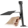 imageRockville RLS68 DualTray LaptopTablet Stand Adjustable Height 3051 Foldable Portable for DJs Presenters and Musicians