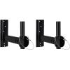 imageRockville RPW30 Wall Mount Brackets for PA Speakers with Safety Cable 35mm Swivel amp Tilt Heavy Duty PairTilt and Swivel
