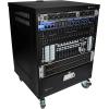imageRockville RR12U 12U Live SoundRecording Studio Rack Case with Wheels Reversible Rack Rails Front amp Rear Mounting Cable Management Ports 440lb Capacity12U