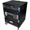imageRockville RR12U 12U Live SoundRecording Studio Rack Case with Wheels Reversible Rack Rails Front amp Rear Mounting Cable Management Ports 440lb Capacity12U