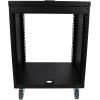 imageRockville RR12U 12U Live SoundRecording Studio Rack Case with Wheels Reversible Rack Rails Front amp Rear Mounting Cable Management Ports 440lb Capacity12U