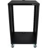 imageRockville RR14U 14U Live SoundRecording Studio Rack Case with Wheels Reversible Rack Rails Front amp Rear Mounting Cable Management Ports 440lb Capacity16U