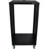 imageRockville RR18U 18U Live SoundRecording Studio Rack Case with Wheels Reversible Rack Rails Front amp Rear Mounting Cable Management Ports 440lb Capacity18U