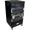 imageRockville RR18U 18U Live SoundRecording Studio Rack Case with Wheels Reversible Rack Rails Front amp Rear Mounting Cable Management Ports 440lb Capacity18U
