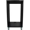 imageRockville RR18U 18U Live SoundRecording Studio Rack Case with Wheels Reversible Rack Rails Front amp Rear Mounting Cable Management Ports 440lb Capacity18U