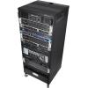 imageRockville RR24U 24U Live SoundRecording Studio Rack Case 440lb Load Front amp Rear Rack Rails Reversible ThreadedSquare Hole Rails 3 Locking Caster Wheels Steel Construction