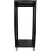 imageRockville RR24U 24U Live SoundRecording Studio Rack Case 440lb Load Front amp Rear Rack Rails Reversible ThreadedSquare Hole Rails 3 Locking Caster Wheels Steel Construction