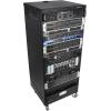 imageRockville RR24U 24U Live SoundRecording Studio Rack Case 440lb Load Front amp Rear Rack Rails Reversible ThreadedSquare Hole Rails 3 Locking Caster Wheels Steel Construction