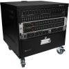 imageRockville RR6U 6U Live SoundRecording Studio Rack Case with Wheels Reversible Rack Rails Front amp Rear Mounting Cable Management Ports 440lb Capacity8U