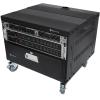 imageRockville RR6U 6U Live SoundRecording Studio Rack Case with Wheels Reversible Rack Rails Front amp Rear Mounting Cable Management Ports 440lb Capacity6U