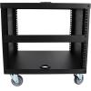 imageRockville RR6U 6U Live SoundRecording Studio Rack Case with Wheels Reversible Rack Rails Front amp Rear Mounting Cable Management Ports 440lb Capacity8U