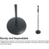 imageRockville RVMIC4 v2 Pro Mic Stand 88 lbs RoundBase QuickRelease Clutch HeavyDuty Steel Cable Clips for Studio and Stage Performers