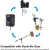 imageRockville RVMIC5 V2 Pro Audio Tripod Microphone Stand Telescopic Boom TabletPhone Holder Adjustable Steel Perfect for Studio amp Live PerformancesMic  PhoneTablet Stand
