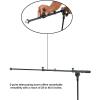 imageRockville RVMIC5 V2 Pro Audio Tripod Microphone Stand Telescopic Boom TabletPhone Holder Adjustable Steel Perfect for Studio amp Live PerformancesMic Stand