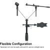 imageRockville RVMIC5 V2 Pro Audio Tripod Microphone Stand Telescopic Boom TabletPhone Holder Adjustable Steel Perfect for Studio amp Live PerformancesMic  PhoneTablet Stand