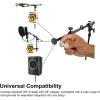 imageRockville RVMIC5 V2 Pro Audio Tripod Microphone Stand Telescopic Boom TabletPhone Holder Adjustable Steel Perfect for Studio amp Live PerformancesMic  PhoneTablet Stand