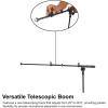 imageRockville RVMIC5 V2 Pro Audio Tripod Microphone Stand Telescopic Boom TabletPhone Holder Adjustable Steel Perfect for Studio amp Live PerformancesMic  PhoneTablet Stand