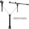 imageRockville RVMIC5 V2 Pro Audio Tripod Microphone Stand Telescopic Boom TabletPhone Holder Adjustable Steel Perfect for Studio amp Live PerformancesMic Stand