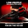 imageRockville RVMIC50 Portable Mic Stand with Boom 307504 Adjustable Height 30 Boom Lightweight Sturdy Steel Tubes Includes Carry Bag For DJs Musicians Recording and Performances