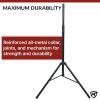 imageRockville RVSS13 HeavyDuty Tripod DJ PA Speaker Stand AirAssist Lowering AllMetal Design Adjustable 4781 Inches Stable Base for Live Events and Mobile DJs