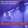 imageRockville RVSS13 HeavyDuty Tripod DJ PA Speaker Stand AirAssist Lowering AllMetal Design Adjustable 4781 Inches Stable Base for Live Events and Mobile DJs