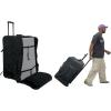 imageRockville SB15 v2 Rolling Travel Bag w Wheels Fits Most 15 DJ PA Speakers Telescopic Handle Durable Nylon Accessory Pockets for Mobile DJs and Event ProsBlack