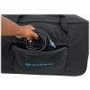 imageRockville SB15 v2 Rolling Travel Bag w Wheels Fits Most 15 DJ PA Speakers Telescopic Handle Durable Nylon Accessory Pockets for Mobile DJs and Event ProsBlack