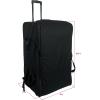 imageRockville SB15 v2 Rolling Travel Bag w Wheels Fits Most 15 DJ PA Speakers Telescopic Handle Durable Nylon Accessory Pockets for Mobile DJs and Event ProsBlack