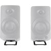 imageRockville SR3 Low Profile Speaker Riser Stands Pair for 2 to 4 Desktop Home Speakers or Studio Monitors  DeCoupling Foam Pad 16Degree Tilt Metal AntiSlip Feet