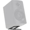 imageRockville SR3 Low Profile Speaker Riser Stands Pair for 2 to 4 Desktop Home Speakers or Studio Monitors  DeCoupling Foam Pad 16Degree Tilt Metal AntiSlip Feet