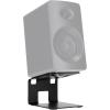 imageRockville SR4 Speaker Riser Stands Pair for 2 to 4 Desktop Home Speakers or Studio Monitors  DeCoupling Foam Pad 5Degree Tilt Metal AntiSlip Feet