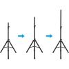 imageRockville SS6 Universal 35mm Tripod DJ PA Speaker Stands Pair  Adjustable Height 3560 Steel Construction 130lb Capacity Carry Bag