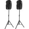 imageRockville SS6 Universal 35mm Tripod DJ PA Speaker Stands Pair  Adjustable Height 3560 Steel Construction 130lb Capacity Carry Bag