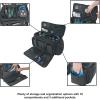 imageRockville UTBAG10 DJ UtilityCable Bag 10 Compartments Padded Straps WaterResistant Lockable Zippers Perfect for DJs Events Gear amp Cables