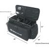 imageRockville UTBAG10 DJ UtilityCable Bag 10 Compartments Padded Straps WaterResistant Lockable Zippers Perfect for DJs Events Gear amp Cables