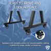 imageRockville Z40W ZStyle Pro Keyboard Stand Adjustable Height and Width Lockable Wheels Foldable with Carrying Bag for Musicians and Live Performances