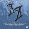 imageRockville Z40W ZStyle Pro Keyboard Stand Adjustable Height and Width Lockable Wheels Foldable with Carrying Bag for Musicians and Live Performances