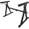 imageRockville Z50 ZStyle Pro Keyboard Piano Stand Adjustable Height and Width Headphone Hook Fits 5488 Keys  Includes Travel Bag