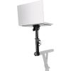 imageRockville ZLS Laptop Stand Attachment for ZStands 12 inch x 95 inch Tray  Adjustable Height amp 075 degree Tilt Silicone AntiSlip Pad Fits 35mm x 35mm Square Tube