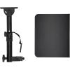 imageRockville ZLS Laptop Stand Attachment for ZStands 12 inch x 95 inch Tray  Adjustable Height amp 075 degree Tilt Silicone AntiSlip Pad Fits 35mm x 35mm Square Tube