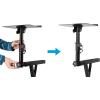 imageRockville ZLS Laptop Stand Attachment for ZStands 12 inch x 95 inch Tray  Adjustable Height amp 075 degree Tilt Silicone AntiSlip Pad Fits 35mm x 35mm Square Tube