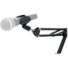 imageRockville iSTAND 85 Dual Desktop Boom Arm amp Gooseneck Stand Weighted Base Adjustable Mic Clip PhoneTablet Holder Perfect for Studio PodcastingDual Desktop phonetablet  Mic stand