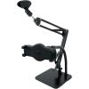 imageRockville iSTAND 85 Dual Desktop Boom Arm amp Gooseneck Stand Weighted Base Adjustable Mic Clip PhoneTablet Holder Perfect for Studio PodcastingDual Desktop phonetablet  Mic stand