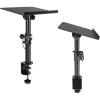 imageRockville DMS75 Pair Studio Monitor Speaker Stands Desk Clamp 15 Degree Adjustable Tilt 6 Height Positions Silicone AntiSlip Pad