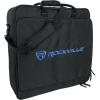 imageRockville MB2020 DJ Gear Mixer Gig Bag Case 205 x 205 x 6 Dual Foam Padding Rugged Nylon Lockable YKK Zippers for DJ Mixers and Controllers