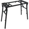 imageRockville PKS35 Adjustable Platform Keyboard Stand Steel Foam Pads Precise Adjustments Folds Flat Swivel Feet Perfect for Performers Live Music