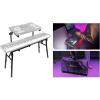 imageRockville PKS40 2Tier Keyboard Stand Adjustable Steel Foldable Detachable Second Tier Carry Bag Perfect for DJs Studios Live Performances