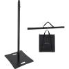 imageRockville RLF2 10 Ft MultiPurpose SpeakerLightingProjector Stand FlatBase Air Cushion System Tiltable Projector Tray for DJs and Event ProfessionalsBlack