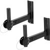 imageRockville RPW30 Wall Mount Brackets for PA Speakers with Safety Cable 35mm Swivel amp Tilt Heavy Duty PairTilt and Swivel