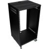 imageRockville RR20U 20U Live SoundRecording Studio Rack Case with Wheels Reversible Rack Rails Front amp Rear Mounting Cable Management Ports 440lb Capacity18U
